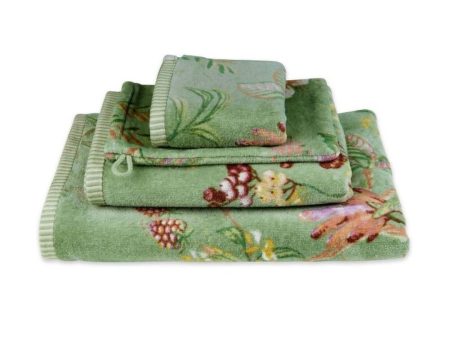 Pip Studio - handdoek secret garden groen Online Hot Sale