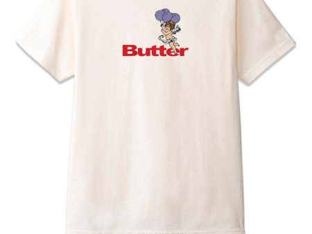 Balloons logo tee - Cream Discount