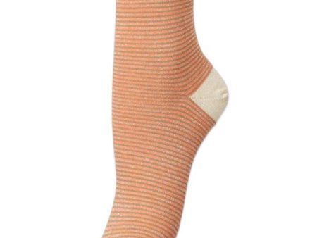 Estella Stripe Sock - Dusky Green Cheap