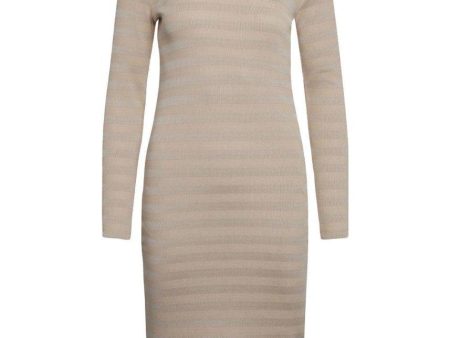 2x2 Tonal Stripe Duba - Warm Beige For Cheap