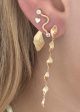 Big Wave Earring with Pastel P - Gold Cheap