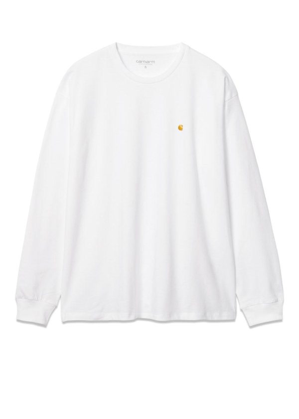 W  L S Chase T-Shirt - White   Gold Online