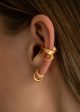 Twisted hammered Ear Cuff Gold - Gold For Sale