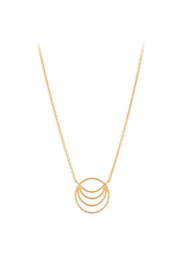 Silhouette Necklace - Gold For Sale