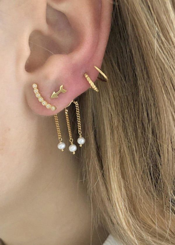 Petit Love Arrow Earring - Gold For Discount