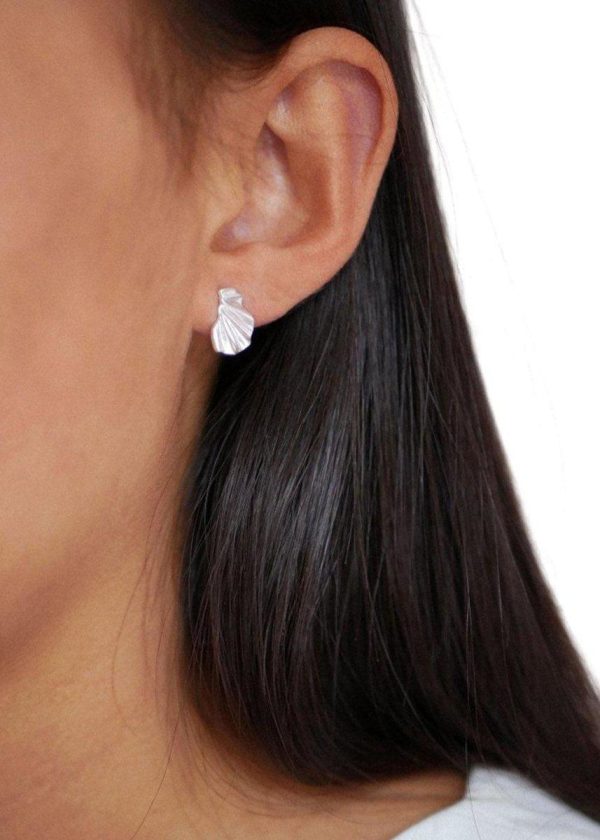 Earring, Mini Wave - 925S M Online now