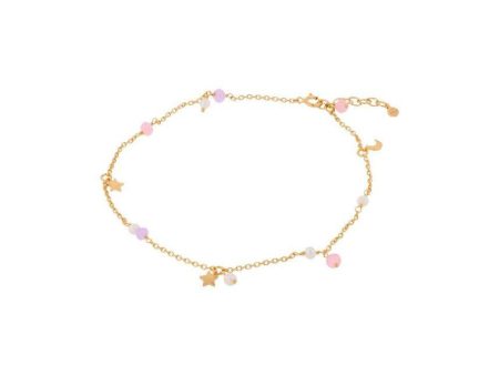 Pastel Dream Anklet Adj. - Gold Sale