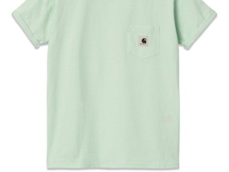 W  S S Pocket T-Shirt - Pale Spearmint Online now