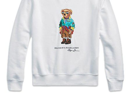 Bear Long Sleeve Sweatshirt - White Online Hot Sale