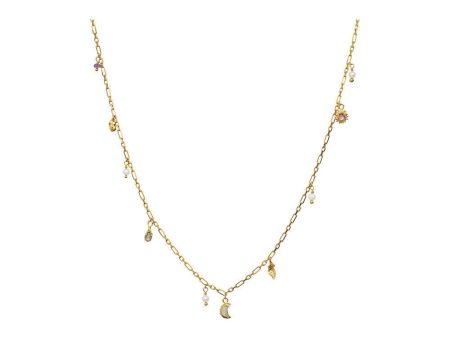 Salome Necklace - Sterling Silver (925) Gold Pla For Sale