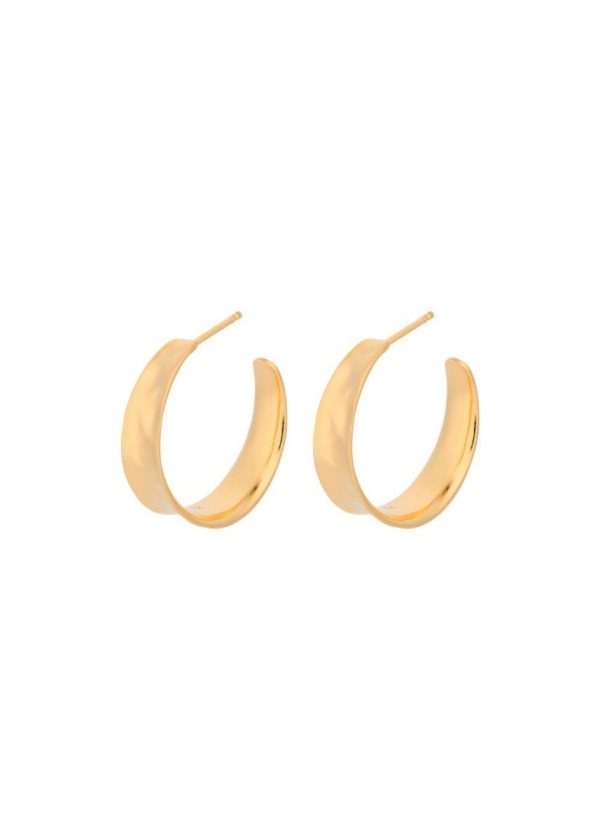 Midi Saga Hoops - Gold For Discount