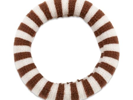 Efie Elastic - Dark Brown Ecru For Sale