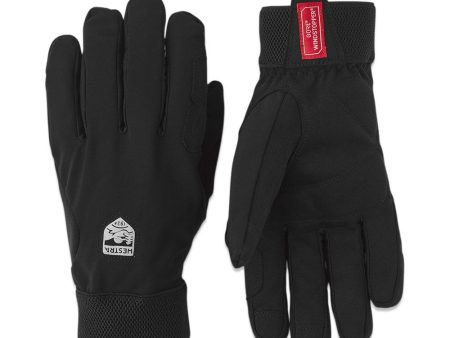 Windstopper Tracker - 5 finger - Black For Cheap