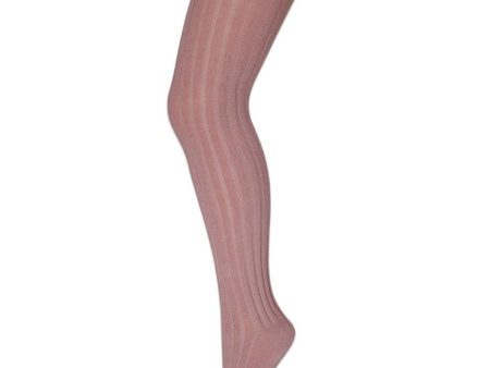 Cotton rib tights - Rose Grey Fashion