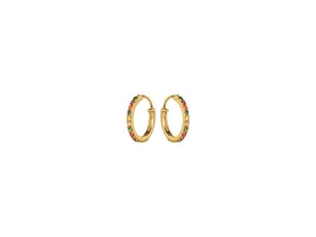 Nubia Big Earrings - Sterling Sølv (925) Belagt Med 18 Karat Guld Online Sale