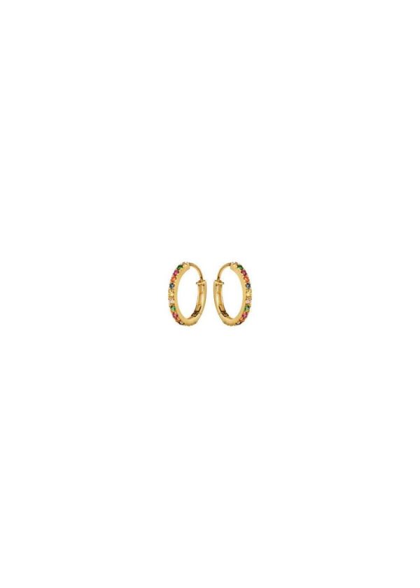 Nubia Big Earrings - Sterling Sølv (925) Belagt Med 18 Karat Guld Online Sale