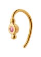 Petit Bon-Bon Pink Zircon Earr - Gold Supply