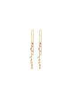 Rainbow Earchains length 70 mm - Gold Discount