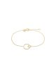 Bracelet, Double Circle - 925S Gp Fashion