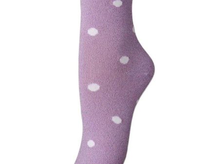 Dotsy Glam Sock - Crocus Petal Discount