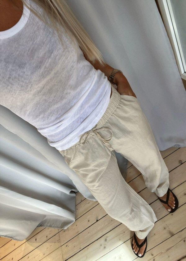 Sonar Linen Pants - Sand Supply