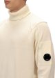 Turtle Neck knitwear - Gauze White For Cheap