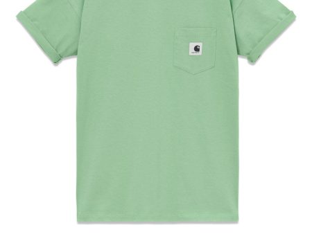 W  S S Pocket T-Shirt - Mineral Green on Sale