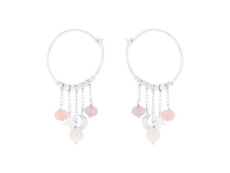 pastel dream hoops - Sølv on Sale