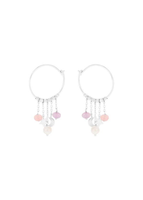 pastel dream hoops - Sølv on Sale