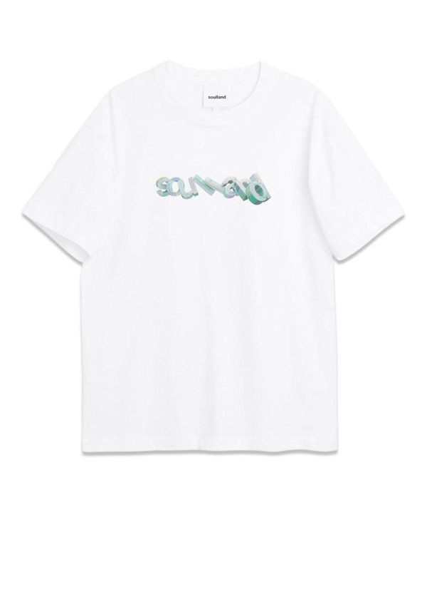 Tilting logo t-shirt - White Online now