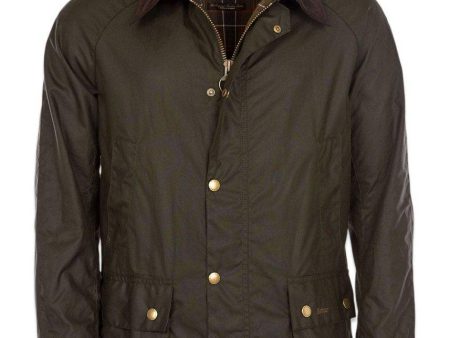 Ashby Wax Jacket - Dk Olive Cheap