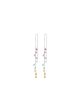 Rainbow Earchains length 70 mm - Silver Hot on Sale