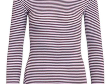 2x2 Cotton Stripe Tuba Top - Brunnera Winetasting Cheap