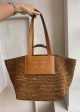 Large Morris Rafia Tote - Honey Online Sale