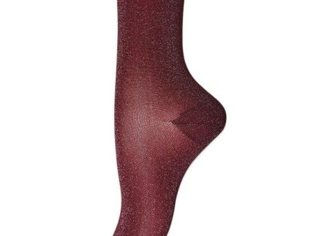 ANKLE PERNILLE - Dark Pink Glitter Cheap