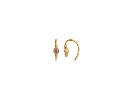 Petit Bon-Bon Purple Zircon Ea - Gold on Sale