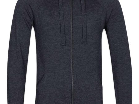 Zip Hoodie LS - Charcoal Cheap