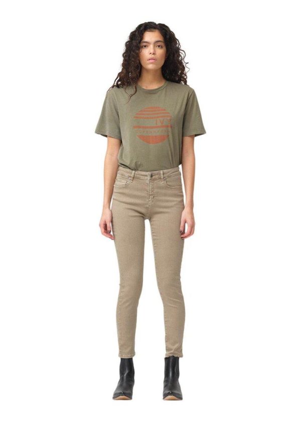 Alexa ankle herritage col - Khaki Discount