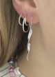 Double Creol Earring - Silver Discount