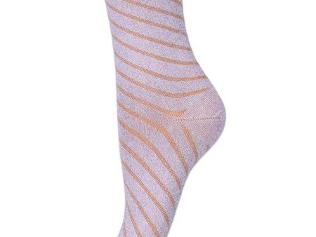 Dion glitter socks - Pastel Lilac on Sale