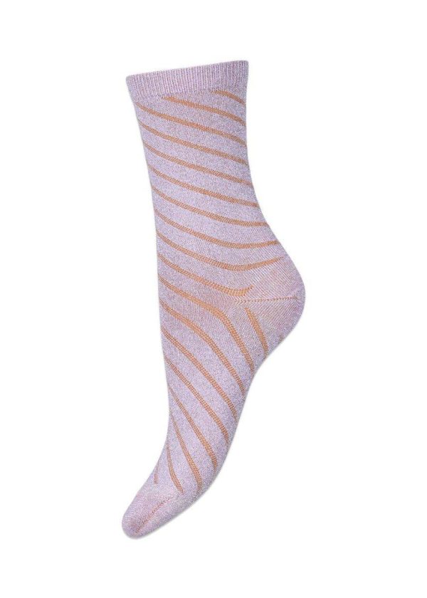 Dion glitter socks - Pastel Lilac on Sale