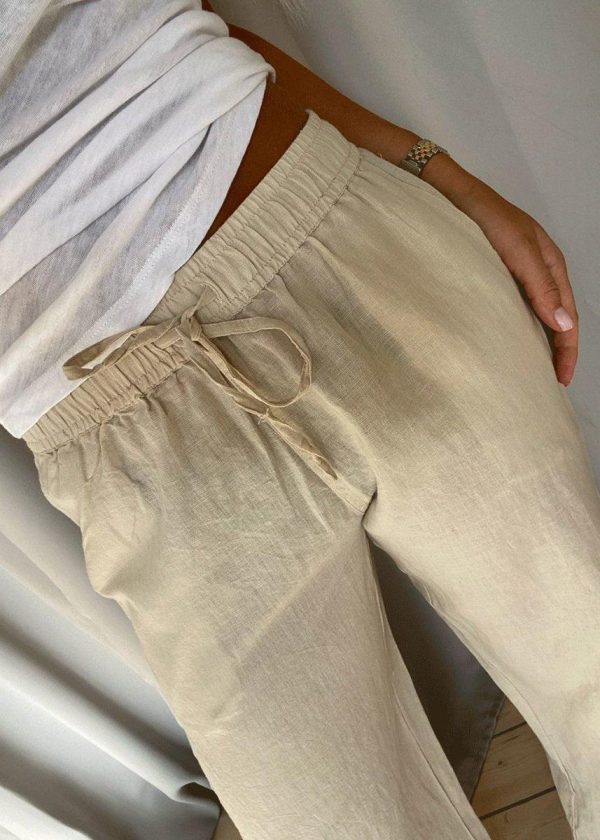 Sonar Linen Pants - Sand Supply