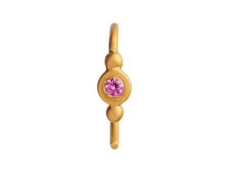 Petit Bon-Bon Pink Zircon Earr - Gold Supply