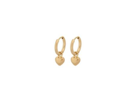 Heart Huggies 10 mm - Gold Online