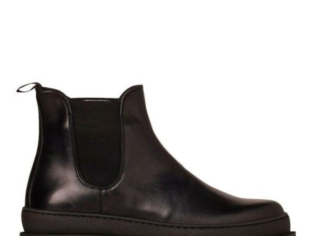 Irean Chelsea - Black Leather - Black Discount