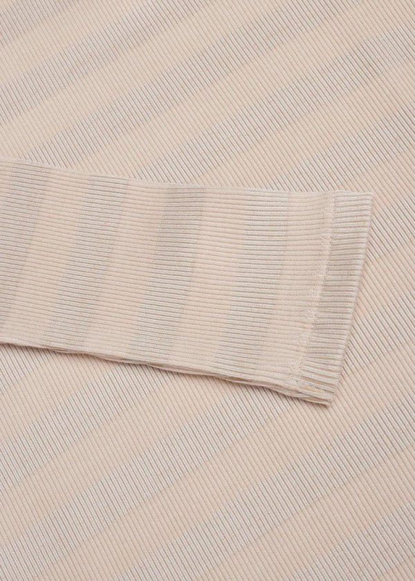 2x2 Tonal Stripe Duba - Warm Beige For Cheap