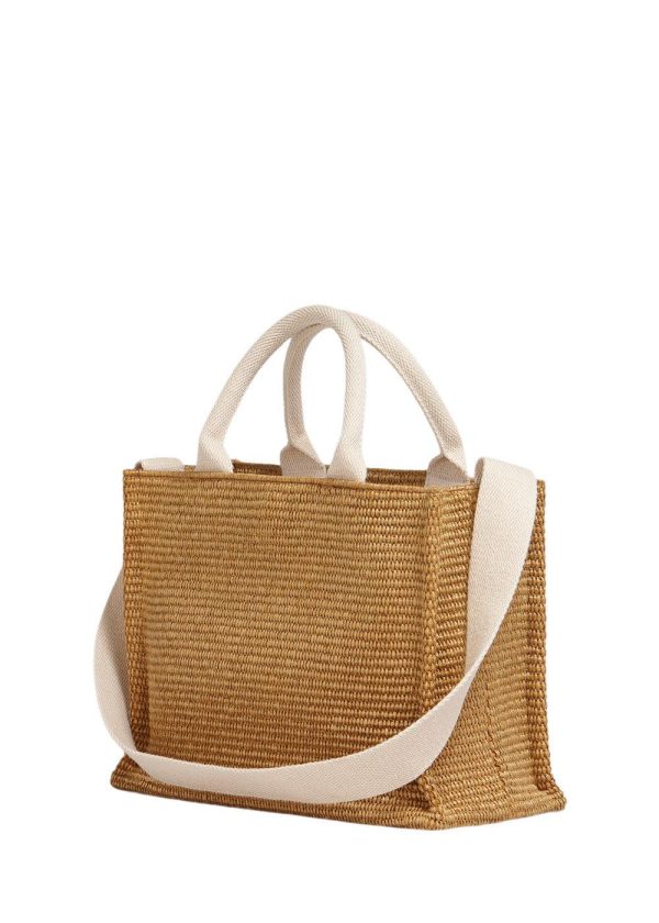 SHOPPING BAG - Raw Sienna Natural Hot on Sale