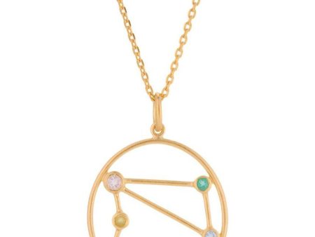 Libra Necklace Length 45-50 cm - Gold Online now