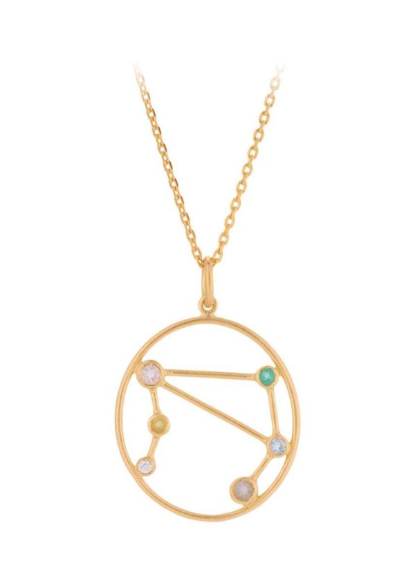 Libra Necklace Length 45-50 cm - Gold Online now