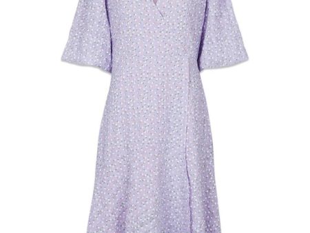 Alvilda Seersucker Dress - Lavender Supply